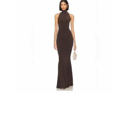 Norma Kamali  fishtail halter gown - Picture 2 of 2